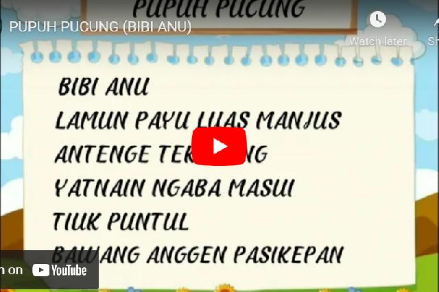 <center>PUPUH PUCUNG (BIBI ANU)</center> video